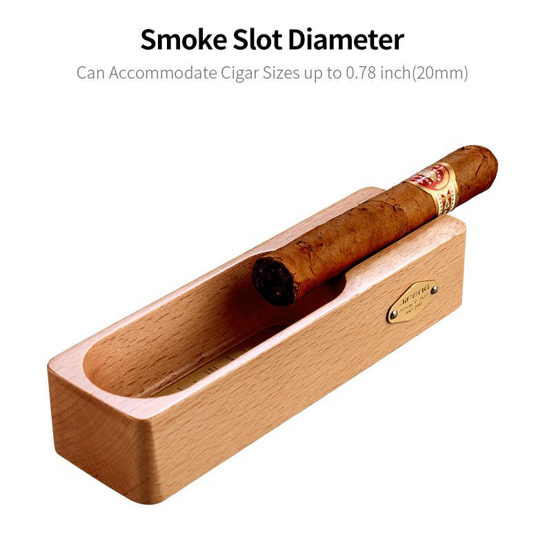 Solid Wood Cigar Ashtray