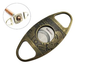 Stainless Steel Double Blades Cigar Cutter
