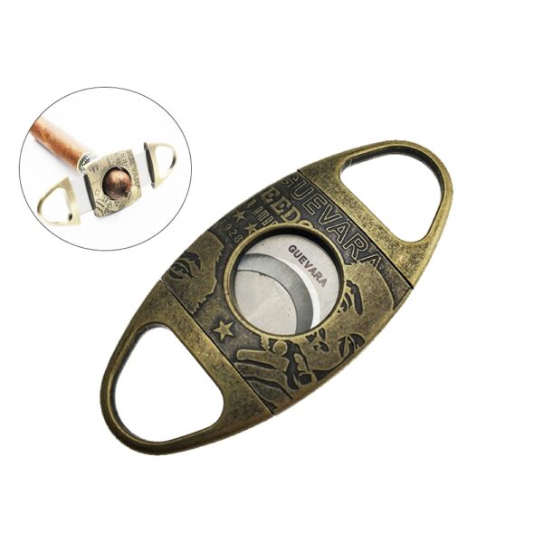 Stainless Steel Double Blades Cigar Cutter